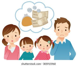 Cute Family And Money