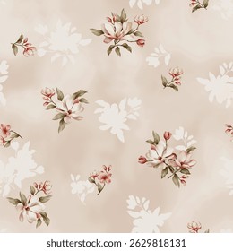 cute flowers pattern suitable for textile design or wall decoration