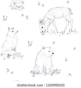 Forest Animal Drawing High Res Stock Images Shutterstock