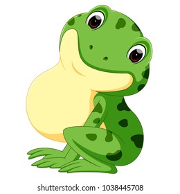 Cute Frog Cartoon Stock Vector (Royalty Free) 1038451681 | Shutterstock