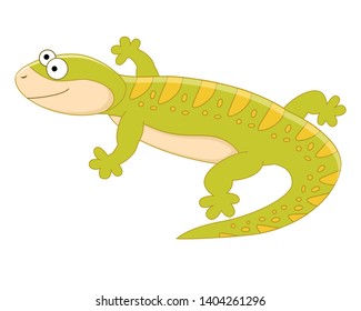 Cartoon Smiling Gecko Stock Vector (Royalty Free) 596717645 | Shutterstock