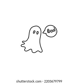 Cute Ghosts Hand Drawings Unique Ghost Stock Illustration 2203679799 ...