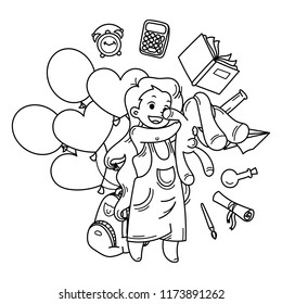 88 Cute Back To School Coloring Pages Images & Pictures In HD