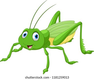 Cute Grasshopper Cartoon Stock Vector (Royalty Free) 139253999 ...