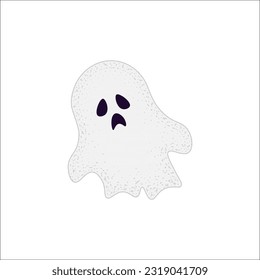 Cute Halloween ghost. Trick or treat. Vintage clipart in retro engraving style. Illustration isolated on white background.
 - Powered by Shutterstock