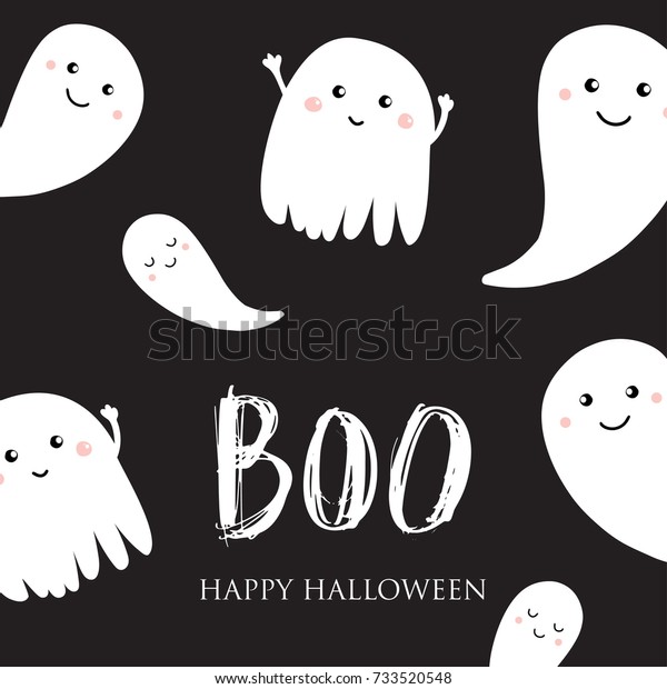 cute halloween invitation greeting card small stock illustration 733520548 shutterstock