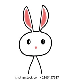 Cute Happy Bunny Stock Illustration 2165457817 | Shutterstock