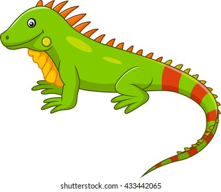 Cute Iguana Cartoon Stock Illustration 474564856 | Shutterstock