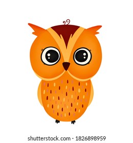 Cute Illustration Owl On Isolated Background Stock Illustration