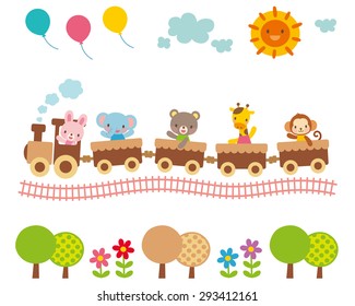 線路 電車 かわいい のイラスト素材 画像 ベクター画像 Shutterstock