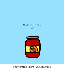 Cute Jam Cartoon Phone Wallpaper