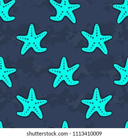 Cute Kids Starfish Pattern Girls Boys Stock Illustration 1113410009 ...