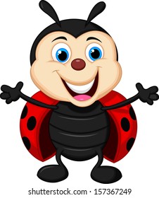 Cute Ladybug Cartoon Stock Illustration 157367249 | Shutterstock