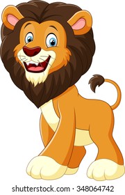 Cute Lion Cartoon Stock Illustration 350879594