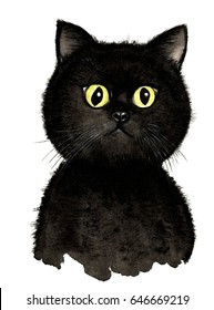 25,457 Black cat watercolor Images, Stock Photos & Vectors | Shutterstock