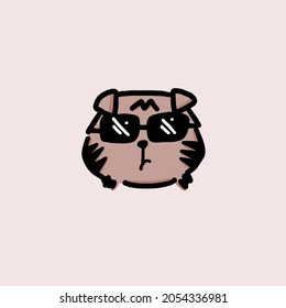 Cute Little Brown Cat Drawing Cool Stock Illustration 2054336981 ...