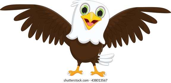 cute little eagle cartoon