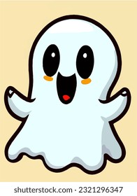 cute little ghost kawaii