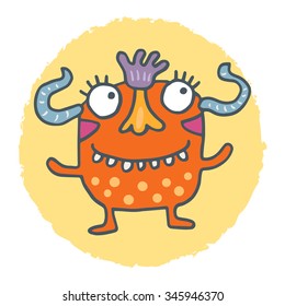 Cute Monster Stock Illustration 345946370