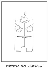 Cute Monster Coloring Pages Kids Stock Illustration 2190469367 ...