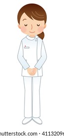 Cute Nurse Woman