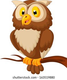 Cute owl cartoon