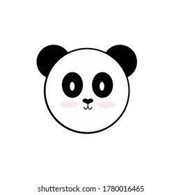 Similar Images, Stock Photos & Vectors of Cute Panda Face Vector Icon ...