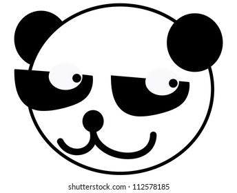 Cute Panda Line Art 2 Stock Illustration 112578185 | Shutterstock