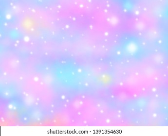 Cute pastel background with glitter or bokeh sparkle like fairy star dust. Glare, glow magic galaxy theme design for template, montage your product, effects, presentation, card, hologram, wallpaper - Powered by Shutterstock