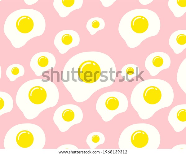 Cute Pastel Pink Egg Pattern Stock Illustration 1968139312 Shutterstock