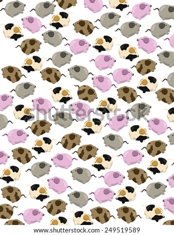 Cute Pattern Baby Mice Stock Illustration 249519589 Shutterstock