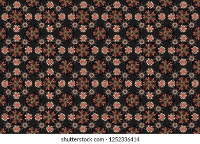 Cute Pattern Small Flower Raster Seamless Stock Illustration 1252336414