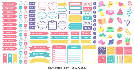 Printable Planner Stickers High Res Stock Images Shutterstock
