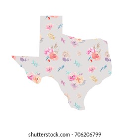Cute Printable State Texas Artwork Watercolor Stock Illustration 706206799 Cute Printable State Texas Artwork Watercolor Stock Illustration 706206799