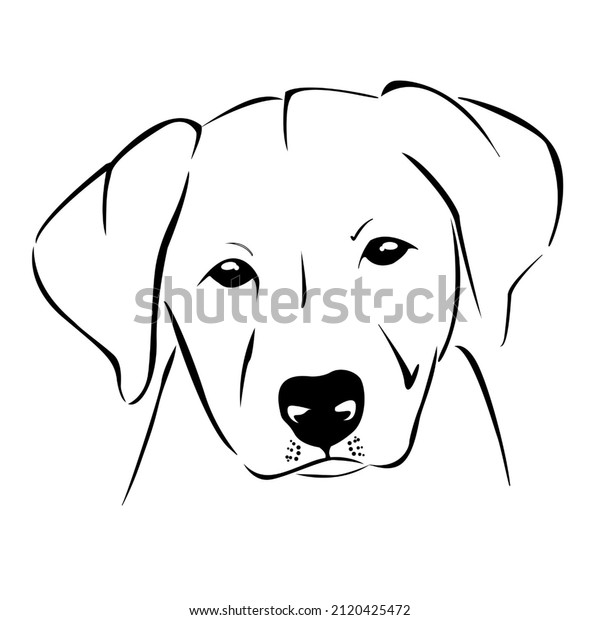 Cute Puppy Sketch Illustration 2d Stock Illustration 2120425472 ...