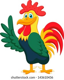 Cute Rooster Cartoon Stock Illustration 143610436 | Shutterstock