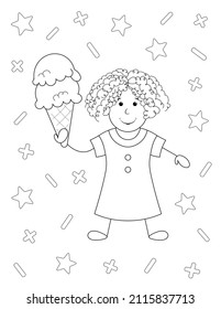 1,385 Ice Cream Cone Coloring Page Images, Stock Photos & Vectors ...