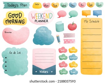 Cute school journal and planner design - Powered by Shutterstock