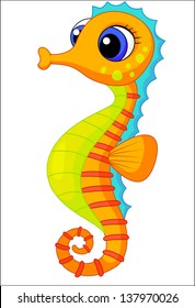 Cute Seahorse Cartoon