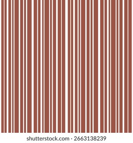 cute seamless pattern with stripes in dark red colours, white background, 5000x5000 pxl, autumn inspo, back-to-school edition, digital art