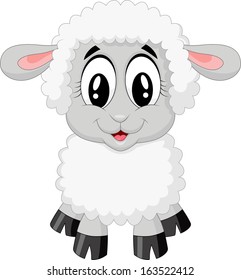 Cute Sheep Cartoon Stock Illustration 163522412 | Shutterstock