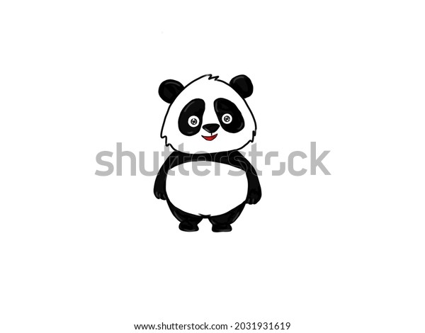 Cute Simple Panda Illustration Stock Illustration 2031931619 | Shutterstock