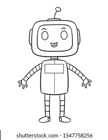 Children Robot Stock Vector (Royalty Free) 191884601