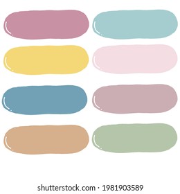 Cute Speech Text Box Like Bubble With Pastel Colors 4