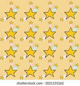 Cute Star Background Star Wallpaper Stock Illustration 2021155262