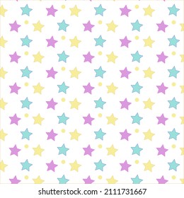 Cute Stars Pattern Postcard Background Other Stock Illustration ...