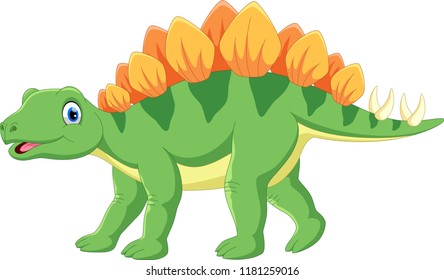 Cute Stegosaurus Cartoon 