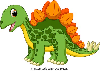 Cute Stegosaurus Cartoon