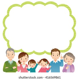 Cute Style Family Message Space Stock Illustration 416569861 | Shutterstock