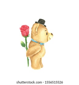 Cute teddy bear and